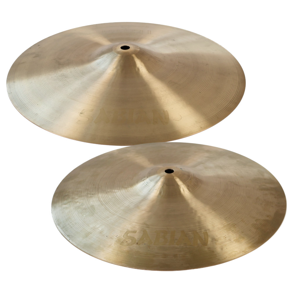 【中古】 ハイハットシンバル セイビアン SABIAN PARAGON Hi-Hats 13インチ ペア 本体画像 横 
