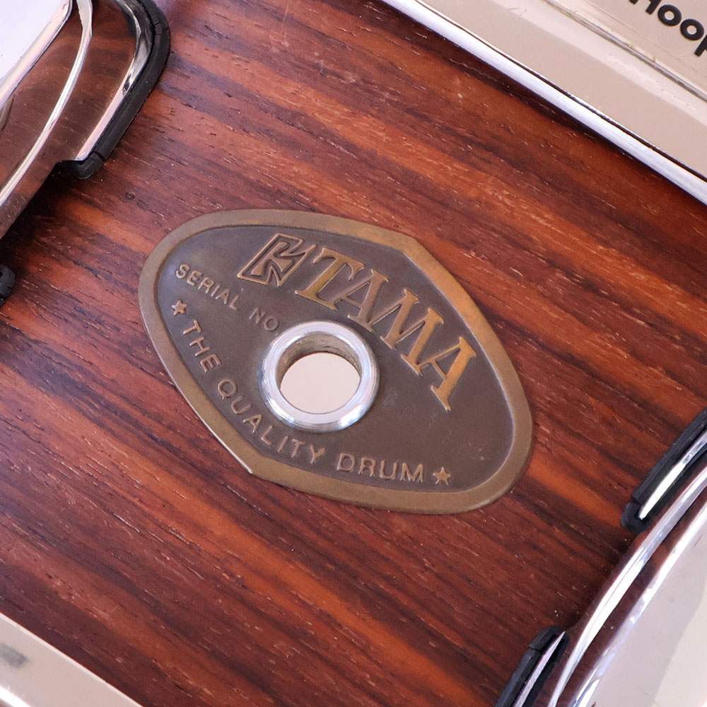 【中古】 スネアドラム タマ TAMA AR355 ART WOOD SERIES ALL ROSEWOOD 14x5.5 エンブレム