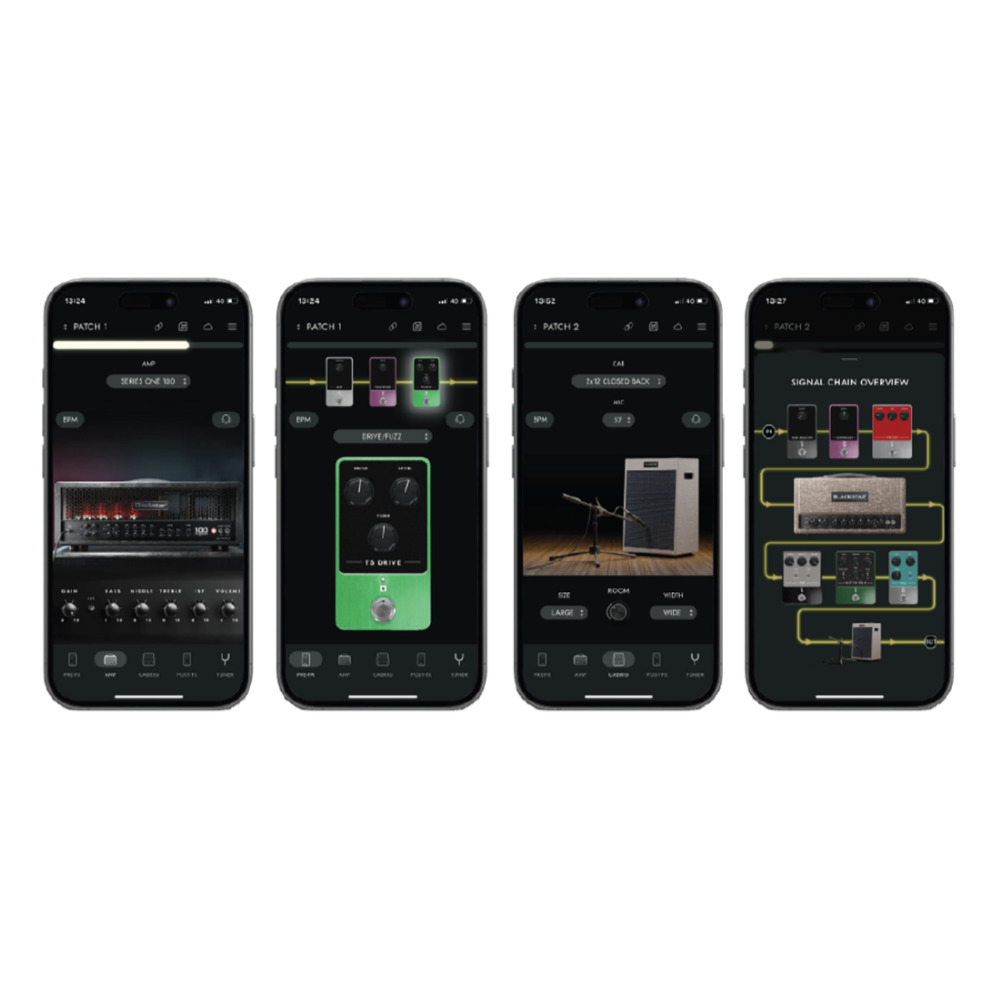 ギターヘッドホンアンプ Blackstar BEAM SOLO アプリで操るポケットサイズヘッドフォンアンプ ブラックスター ビームソロ アプリ画像