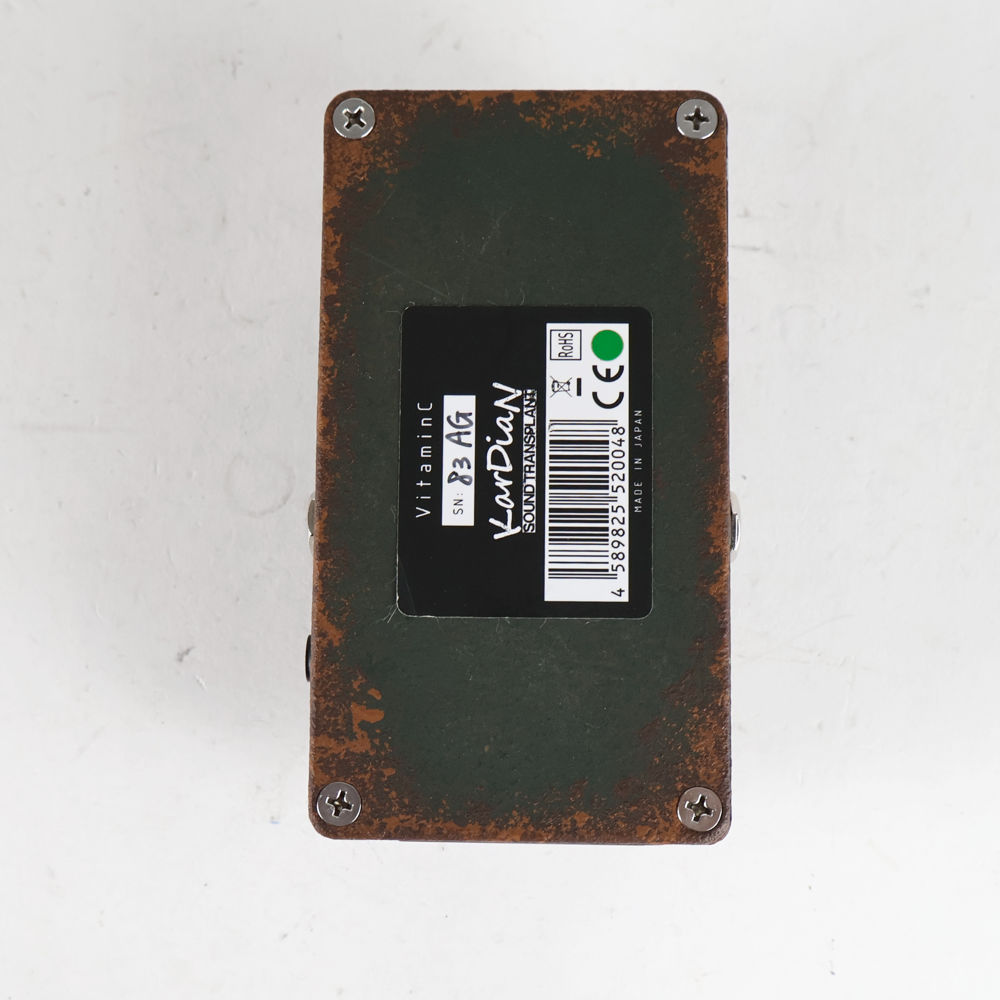 【中古】 KarDiaN カージアン Vitamin C Army Green Ver ファズ ギターエフェクター 裏面