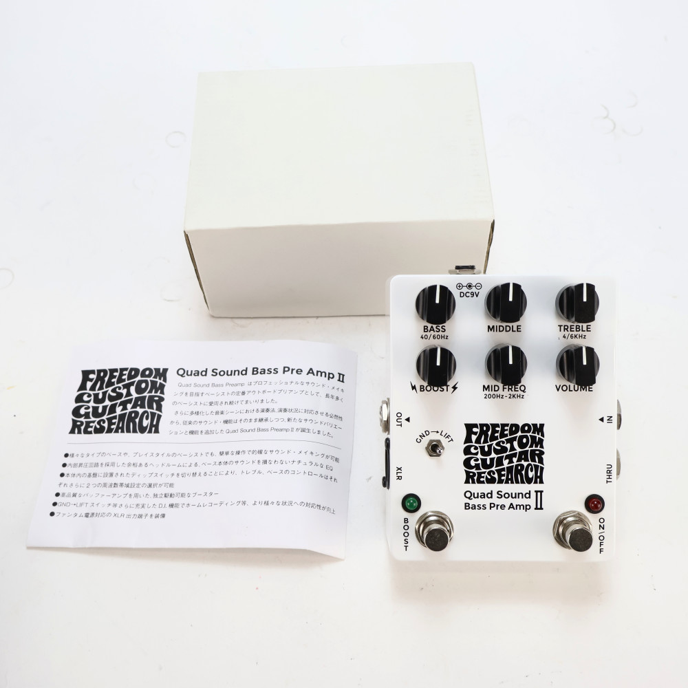 ベースプリアンプ Quad Sound-Bass Pre AMP 中古 Freedom Custom