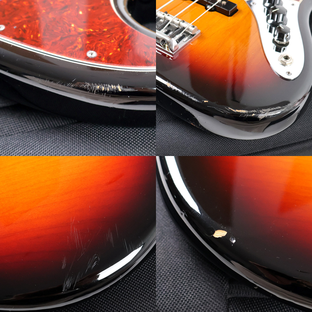 【中古】Fender フェンダー American Standard Jazz Bass 3-Color Sunburst 2011〜2012年製 ジャズベース エレキベース 傷