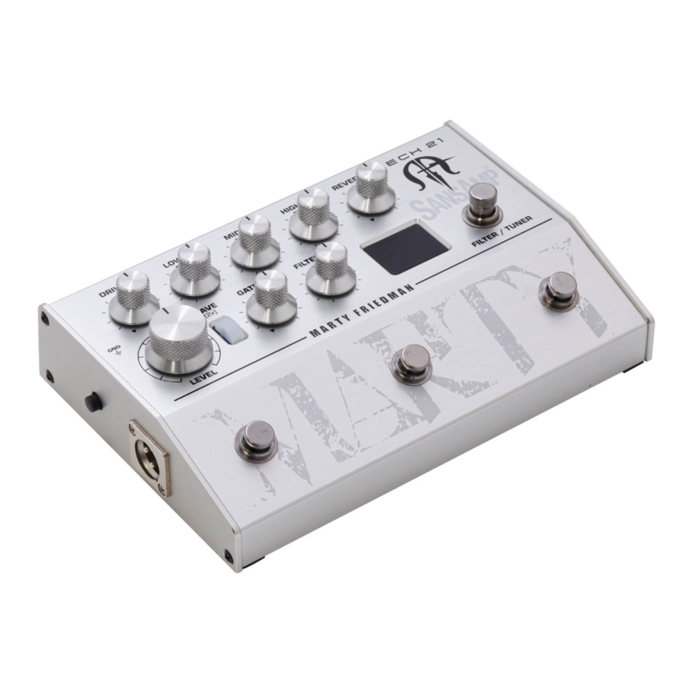 TECH21 テック21 Marty Friedman Signature SansAmp プリアンプ サンズアンプ ギターエフェクター 斜めアングル画像