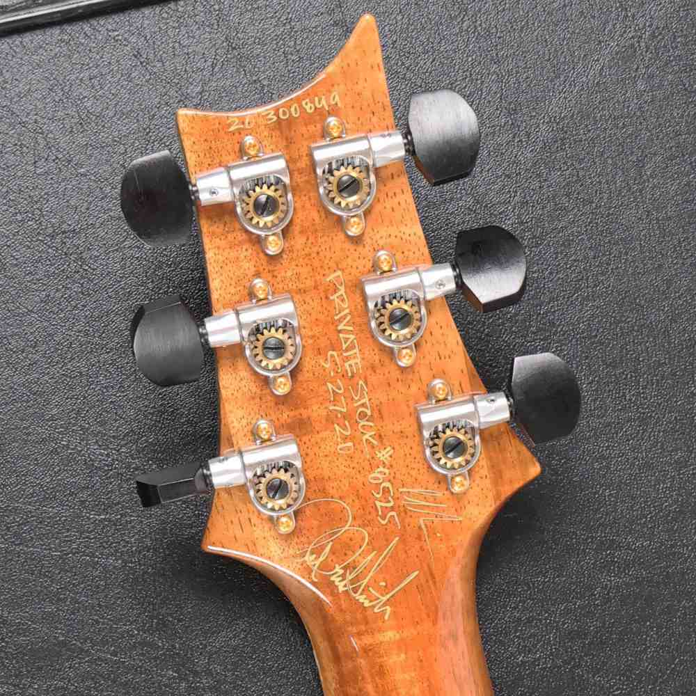 【中古】 エレキギター PRS Private Stock McCarty 594 Natural #8525 2020年製 Flame Koa Top Paul Reed Smith ポールリードスミス プライベートストック マッカーティー594 コアトップ コアネック ヘッド裏画像