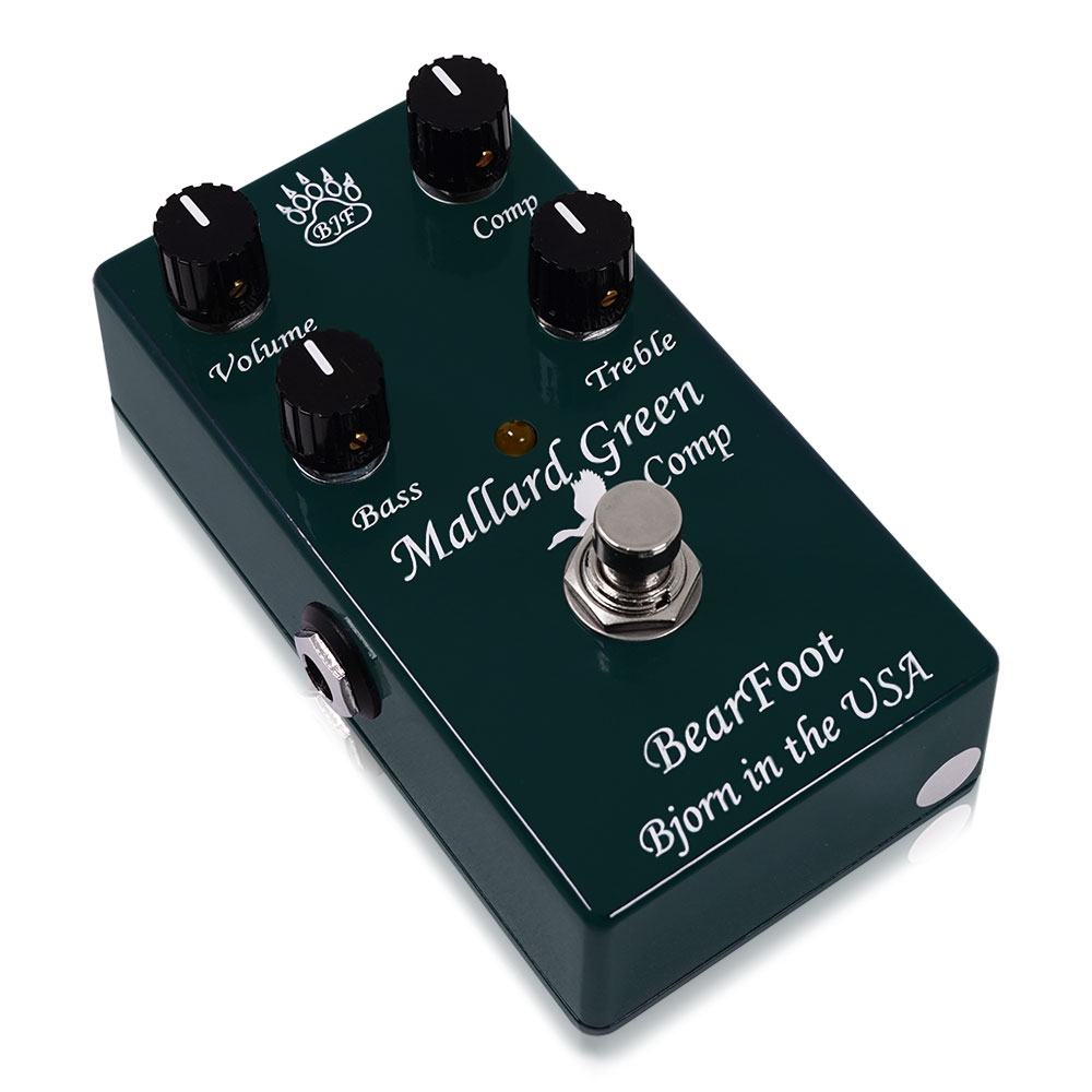 BearFoot FX ベアフットエフェクツ Mallard Green Comp コンプレッサー ギターエフェクター 全体