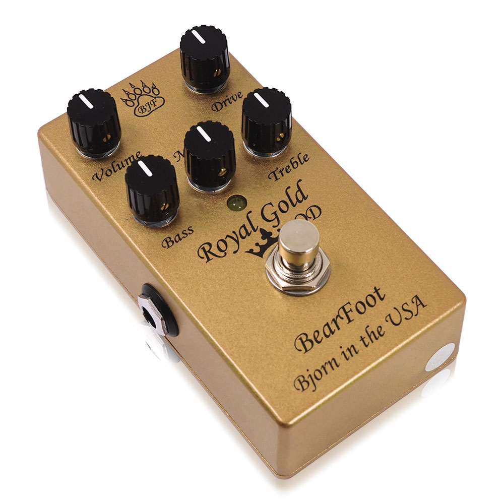 BearFoot FX ベアフットエフェクツ Royal Gold OD オーバードライブ ギターエフェクター 全体