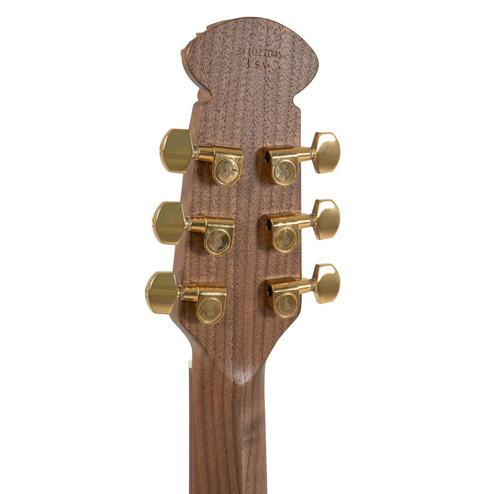 OVATION オベーション Adamas 1687GT-9 Deep Non-Cutaway Reverse Brown Burst エレクトリックアコースティックギター ヘッドバック画像