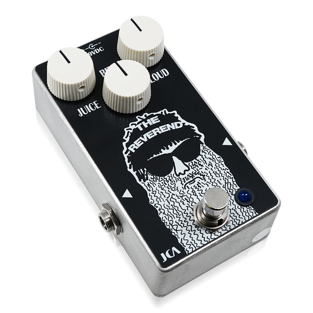 JCA Pedals ジェイシーエーペダルズ THE REVEREND オーバードライブ ギターエフェクター 斜めアングル画像