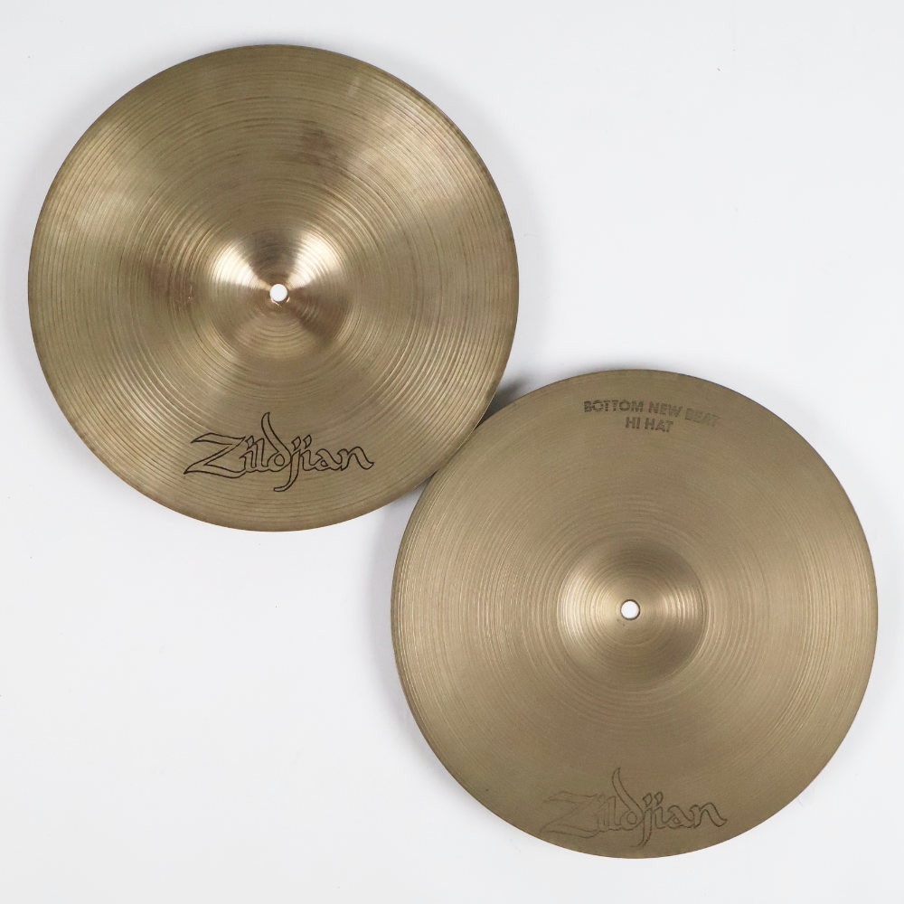 【中古】 ハイハットシンバル ペア ジルジャン ZILDJIAN A Zildjian NEW BEAT HIHAT Pair 14インチ 本体画像 裏