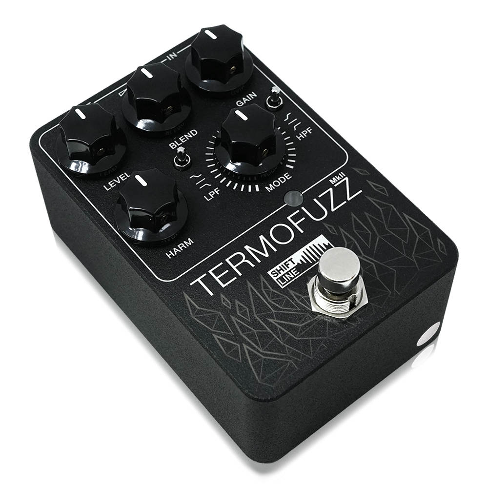 Shift Line シフトライン Termofuzz MkII ファズ オーバードライブ ディストーション ギターエフェクター 斜めアングル画像