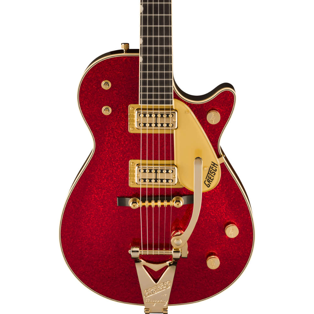 GRETSCH グレッチ G6129TG-59VS Limited Edition Sparkle Jet with String-Thru Bigsby Red Sparkle エレキギター ボディ画像