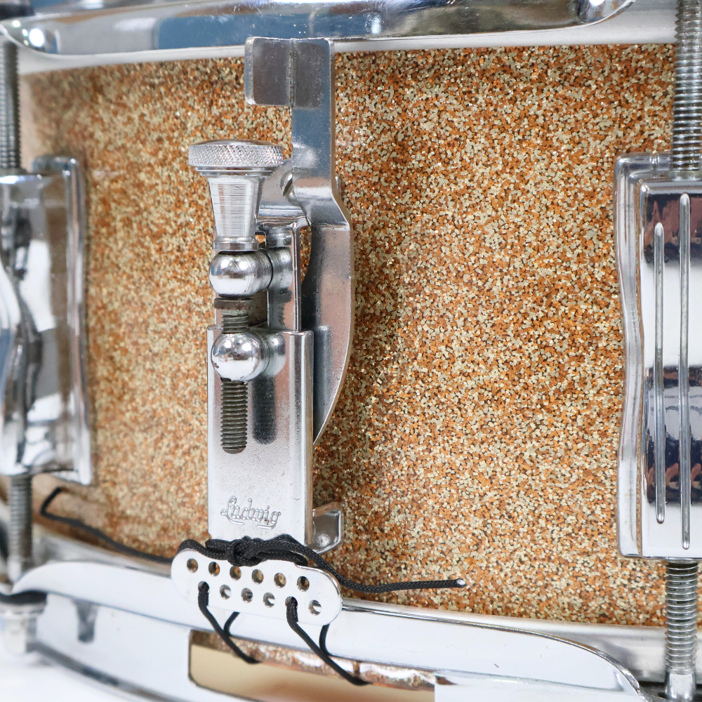 【中古】 スネアドラム ラディック Ludwig 908P Jazz Festival SPARKLING GOLD PEARL 詳細画像