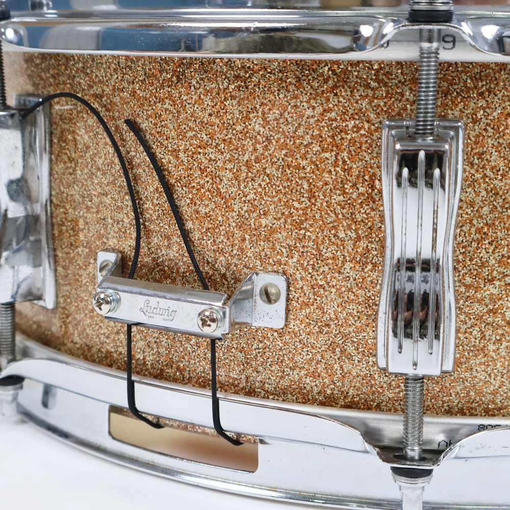 【中古】 スネアドラム ラディック Ludwig 908P Jazz Festival SPARKLING GOLD PEARL 詳細画像
