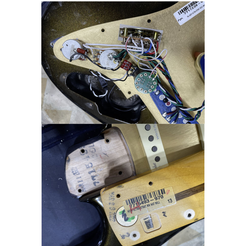 【中古】 エレキギター Fender American Ultra Stratocaster Maple Fingerboard Texas Tea 2022年製 フェンダー アメリカンウルトラストラトキャスター キャビティ