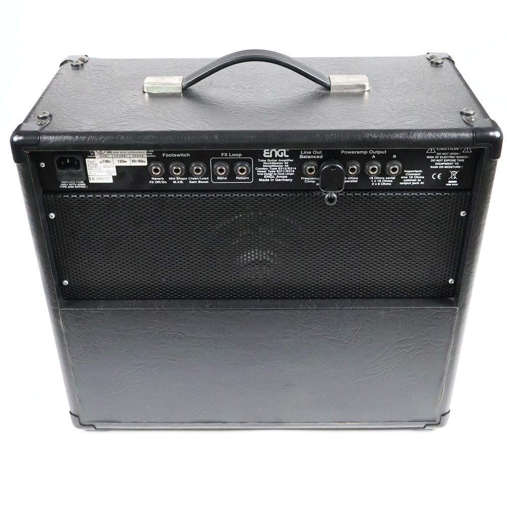 【中古】 ギターアンプ コンボ ENGL METAL MASTER 40 COMBO E314 エングル 真空管アンプ 背面