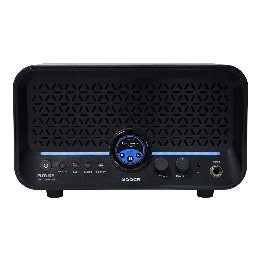 Mooer ムーアー F15i Li Phantom Black 小型ギターアンプ コンボアンプ タッチスクリーン搭載 デスクトップアンプ スピーカー フロント画像