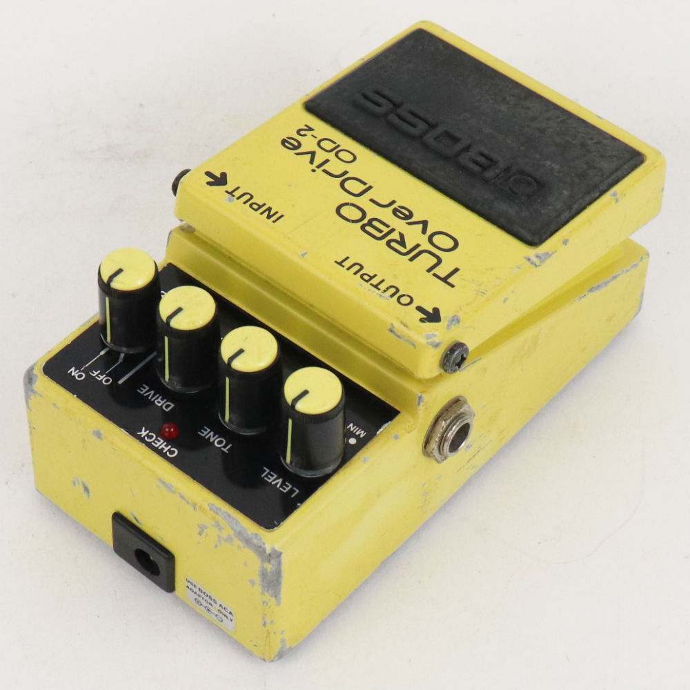 【中古】ターボオーバードライブ エフェクター BOSS OD-2 TURBO OverDrive ボス ギターエフェクター 本体画像 斜め 2