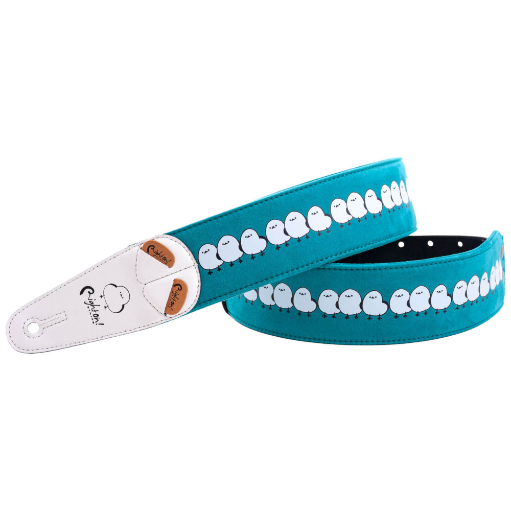 Righton! STRAPS ライトオンストラップ SHIMAENAGA GYUGYU シマエナガイラスト ギターストラップ サブ画像1