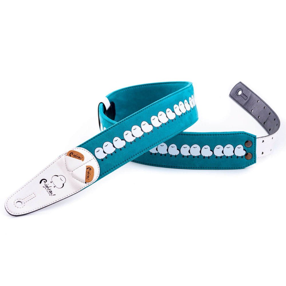 Righton! STRAPS ライトオンストラップ SHIMAENAGA GYUGYU シマエナガイラスト ギターストラップ サブ画像2