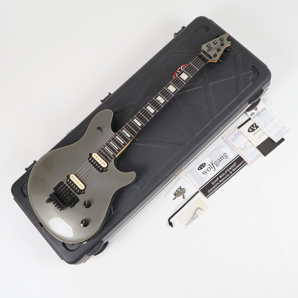 【中古】 エレキギター EVH Wolfgang USA Ebony Fingerboard Silver 2012年製 Eddie Van Halen Signature ウルフギャング