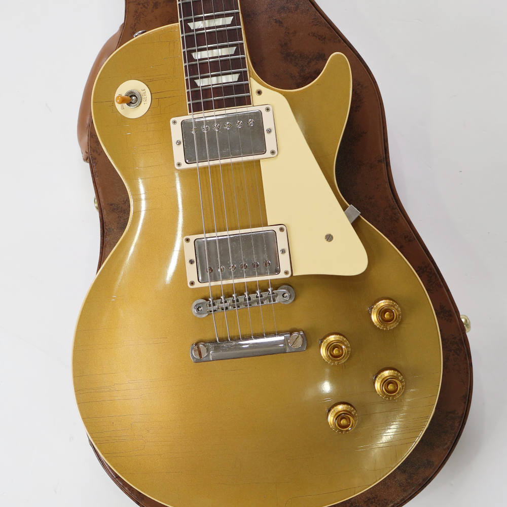 【中古】 エレキギター Gibson Custom Shop Historic Collection 1957 Les Paul Reissue Murphy Lab Ultra Light Aged 2023年製 3.96kg Gold Top ボディ画像
