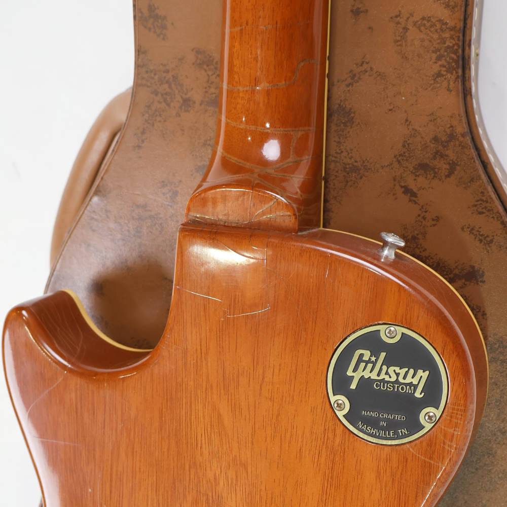 【中古】 エレキギター Gibson Custom Shop Historic Collection 1957 Les Paul Reissue Murphy Lab Ultra Light Aged 2023年製 3.96kg Gold Top ボディバック画像 2