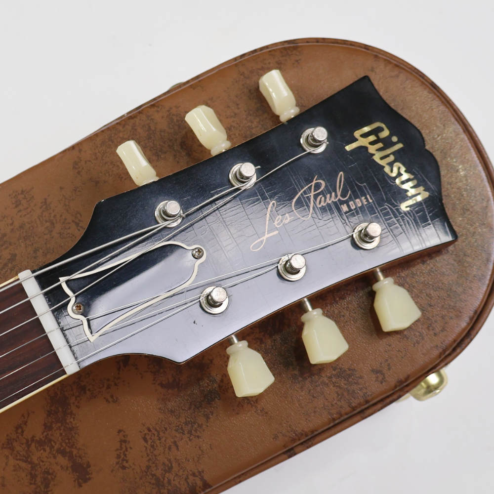 【中古】 エレキギター Gibson Custom Shop Historic Collection 1957 Les Paul Reissue Murphy Lab Ultra Light Aged 2023年製 3.96kg Gold Top ヘッド画像