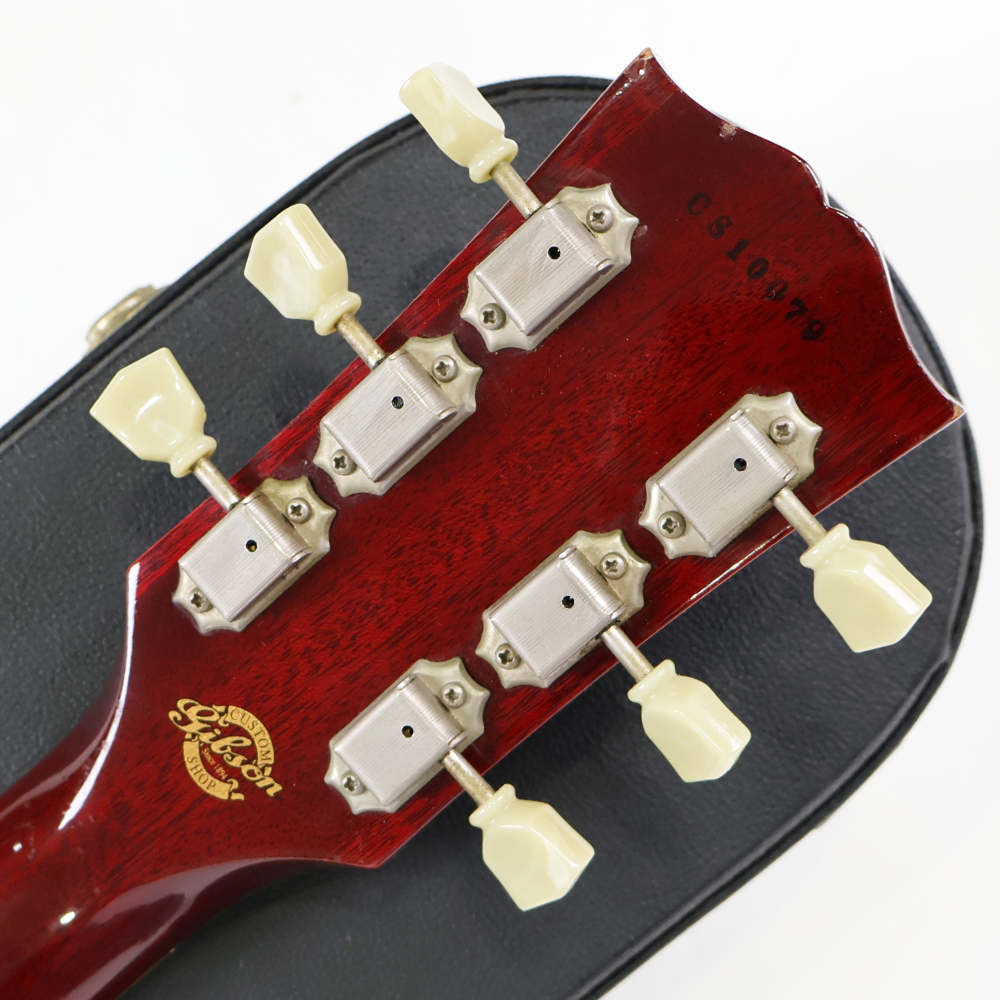 【中古】 エレキギター Gibson Custom Shop Les Paul Class5 Cranberry Mod. 2001年製 リアピックアップ交換 ギブソン レスポール クラス5 クランベリー（シースルーレッド） ヘッド裏画像