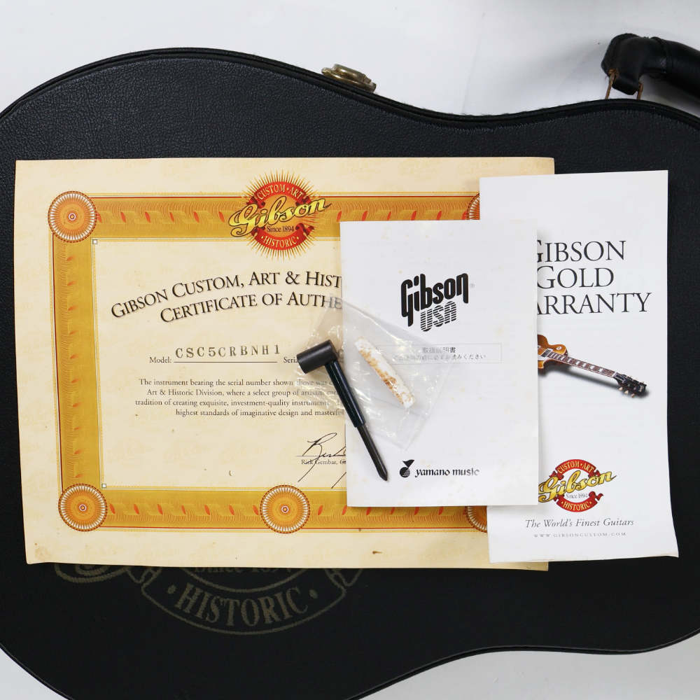 【中古】 エレキギター Gibson Custom Shop Les Paul Class5 Cranberry Mod. 2001年製 リアピックアップ交換 ギブソン レスポール クラス5 クランベリー（シースルーレッド） 付属品画像