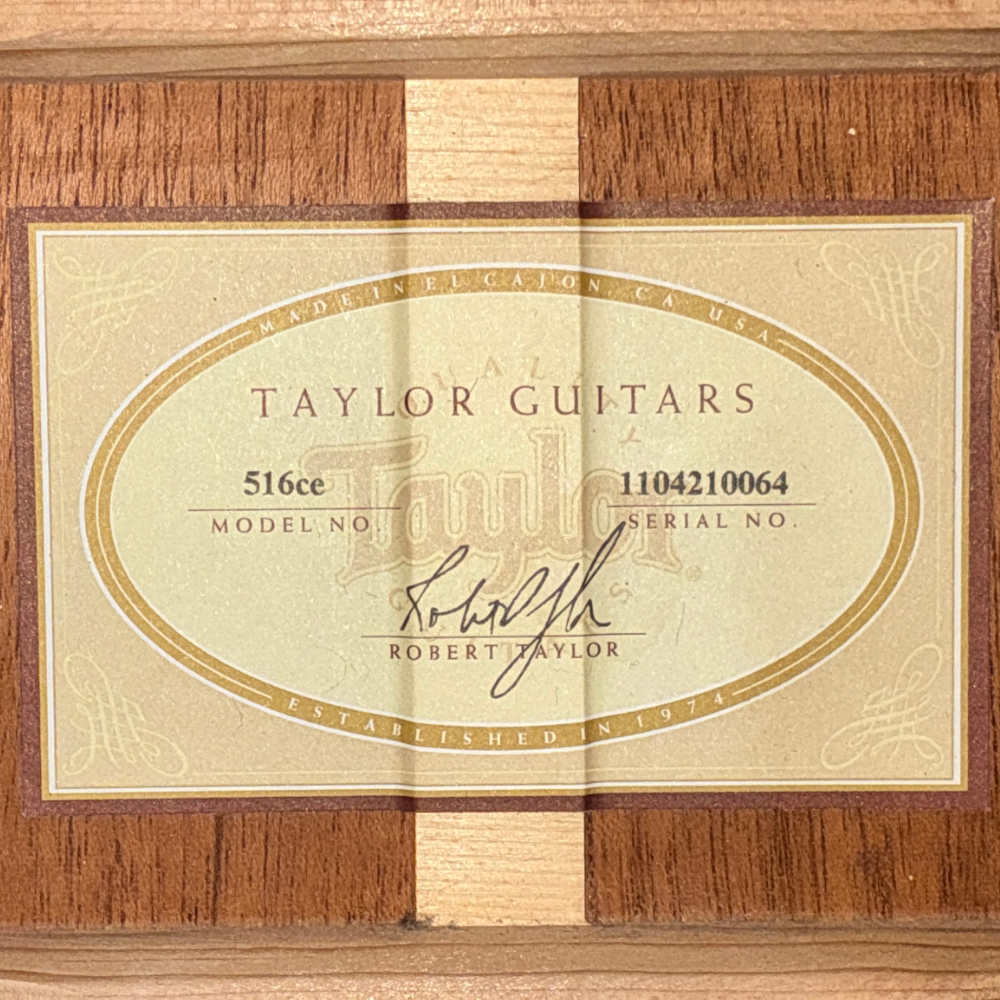 【中古】 アコースティックギター Taylor 516ce Grand Symphony 2010年製 ES1ピックアップシステム採用期 テイラー グランドシンフォニー シリアル