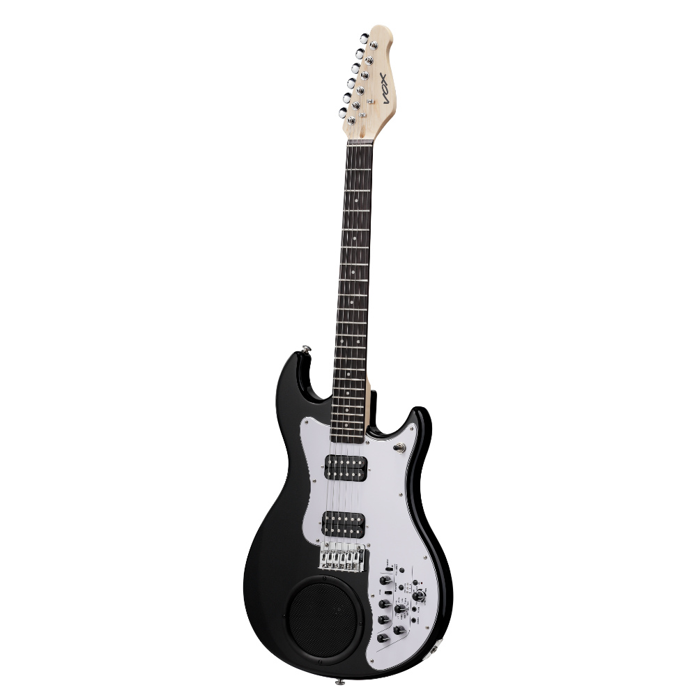 スピーカー内蔵ギター VOX APC-2 BK アパッチ エフェクター リズムパターン内蔵 ブラック 斜めアングル画像