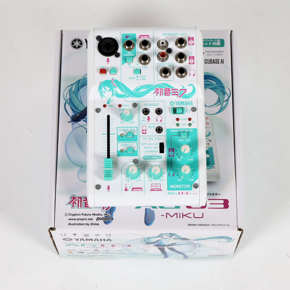 中古】初音ミクコラボモデル ミキサー ヤマハ YAMAHA AG03-MIKU ライブ