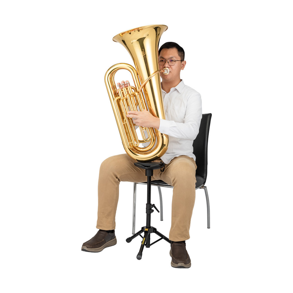 HERCULES ハーキュレス DS753BB2 2-Way Low Brass Stand ブラススタンド チューバ用サポートスタンド ユーフォニアム用サポートスタンド 使用例画像1