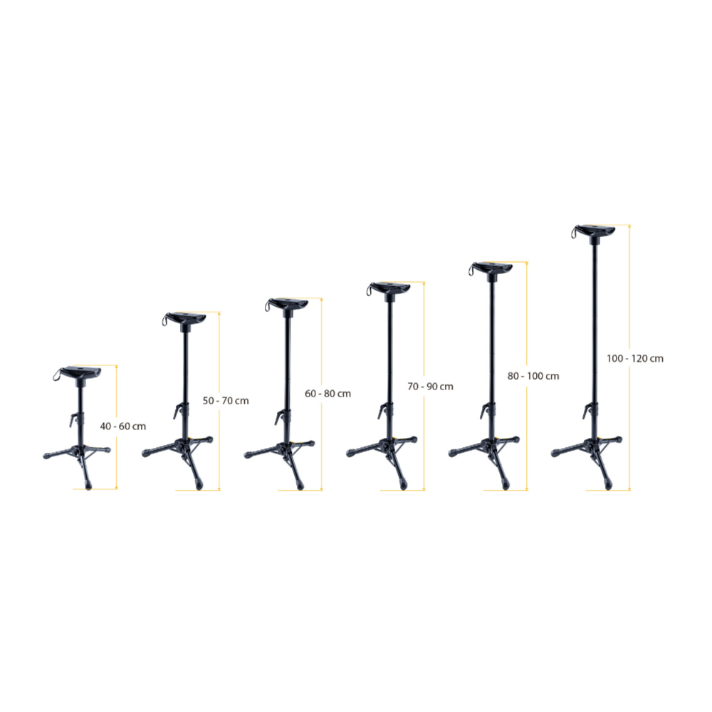 HERCULES ハーキュレス DS753BB2 2-Way Low Brass Stand ブラススタンド チューバ用サポートスタンド ユーフォニアム用サポートスタンド 高さ画像