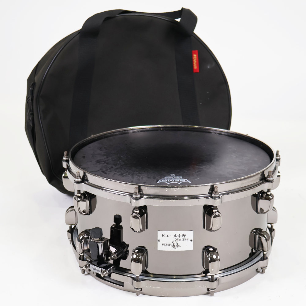【中古】 スネアドラム タマ TAMA NP1465 ピエール中野シグネイチャースネア 14x6.5 ブラスシェル