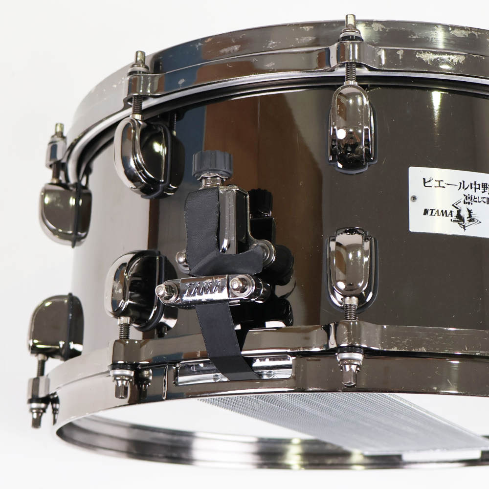 【中古】 スネアドラム タマ TAMA NP1465 ピエール中野シグネイチャースネア 14x6.5 ブラスシェル ストレイナー 2