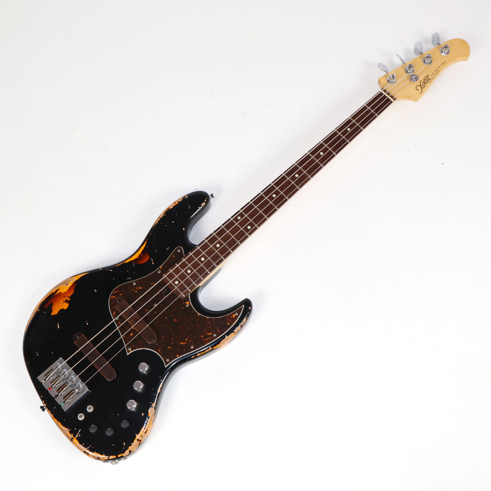 【中古】Xotic エキゾチック XJ-1T 4st Black over 3 tone Burst Heavy Aged エレキベース 詳細画像