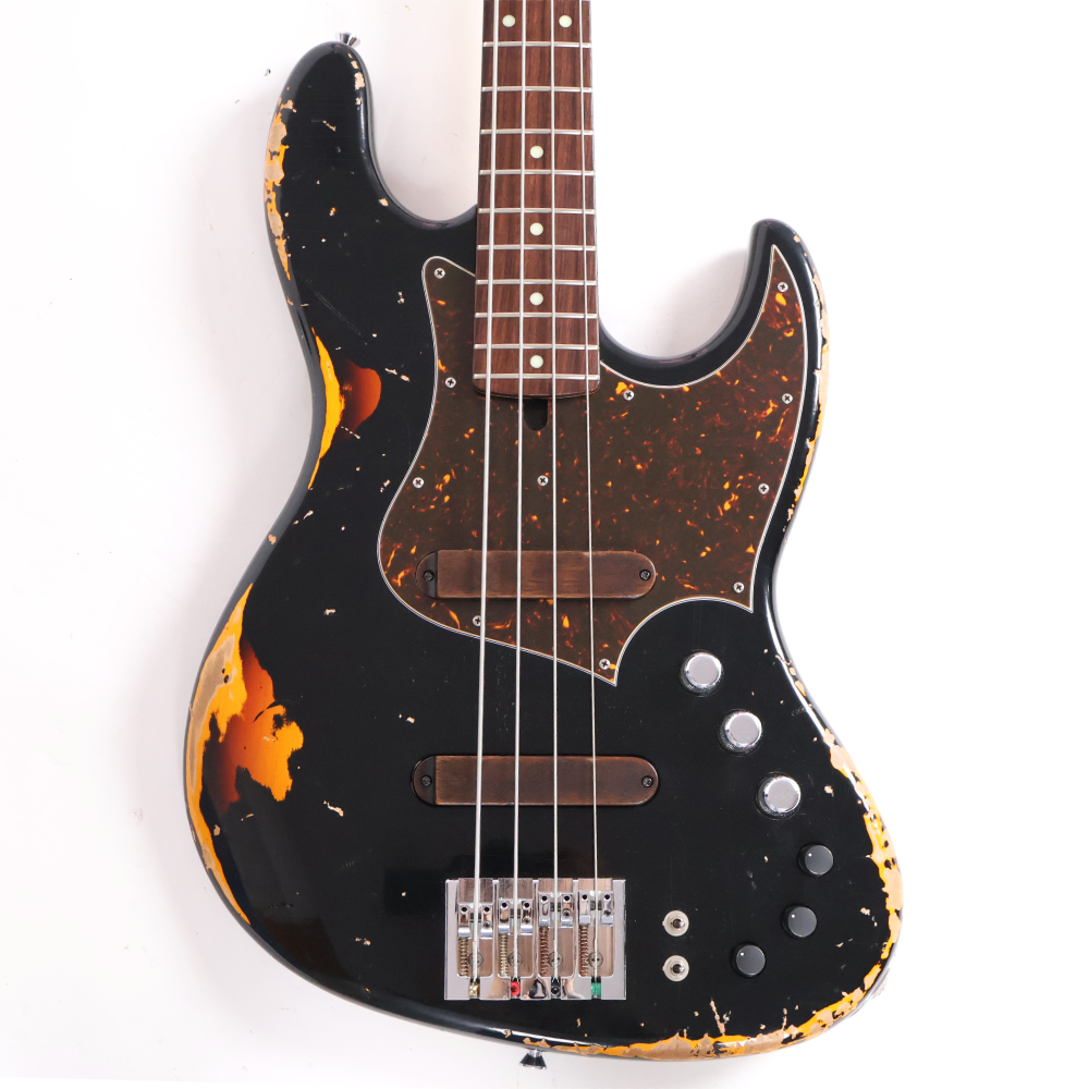【中古】Xotic エキゾチック XJ-1T 4st Black over 3 tone Burst Heavy Aged エレキベース 詳細画像