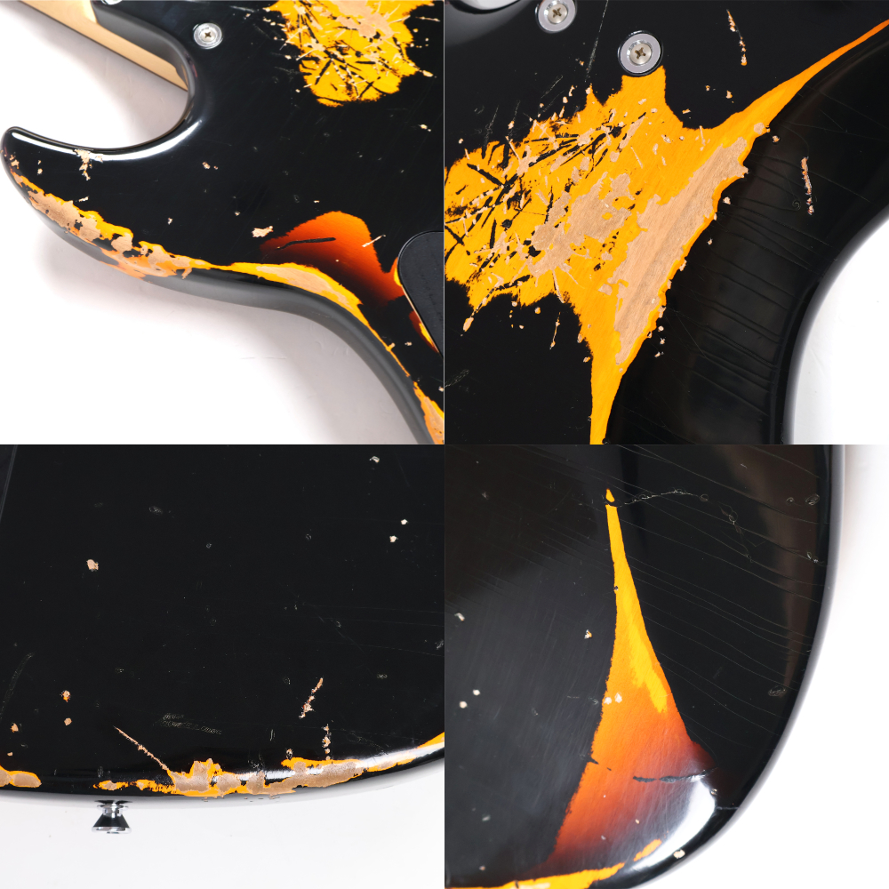 【中古】Xotic エキゾチック XJ-1T 4st Black over 3 tone Burst Heavy Aged エレキベース 詳細画像