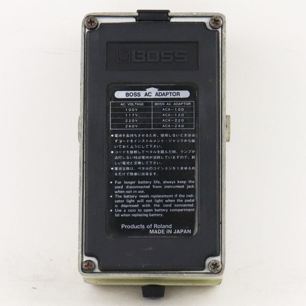 【中古】 ノイズゲート エフェクター BOSS NF-1 Noise Gate Made in Japan ギターエフェクター 本体画像 裏 