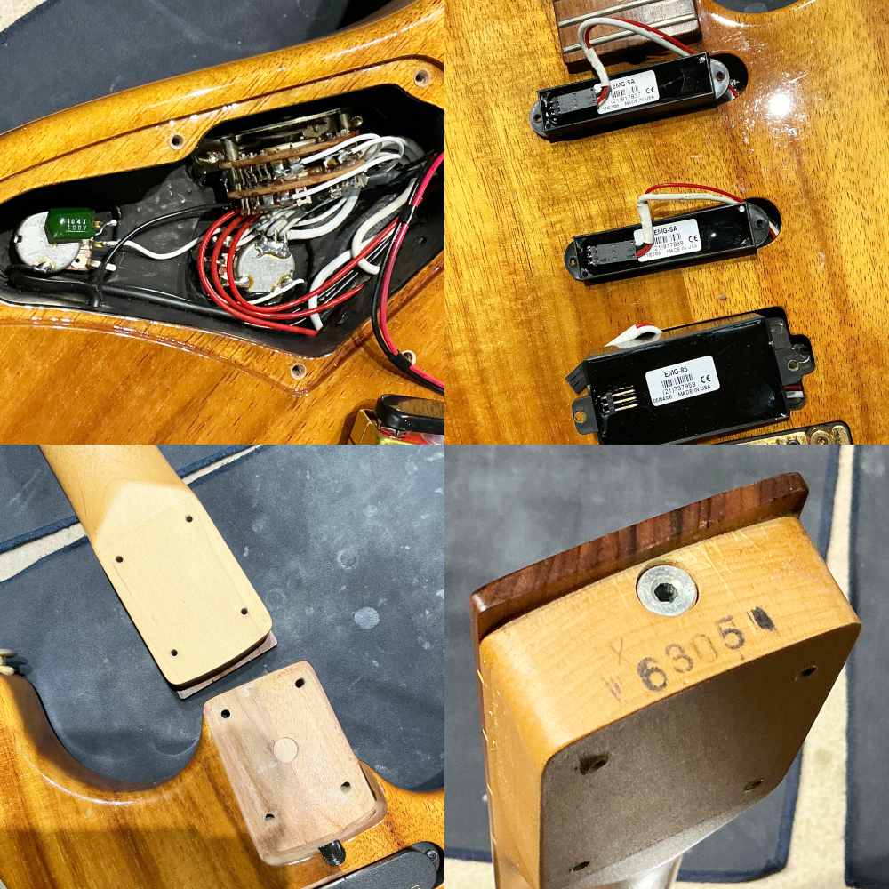 【中古】 エレキギター サー Suhr Reb Beach Signature Model #6305 2006年頃製造 レブ・ビーチモデル 内部