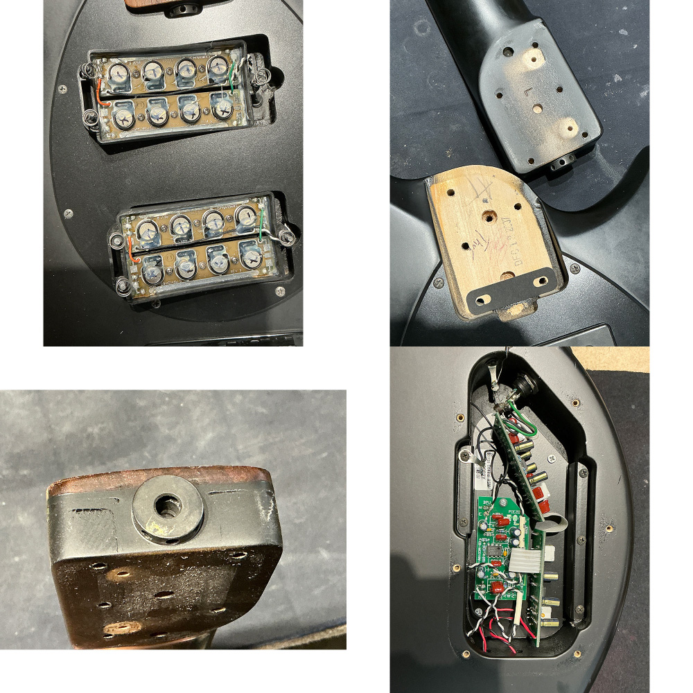 【中古】MUSIC MAN ミュージックマン BONGO4 HH Stealth Black 2008年製 エレキベース ピックアップ