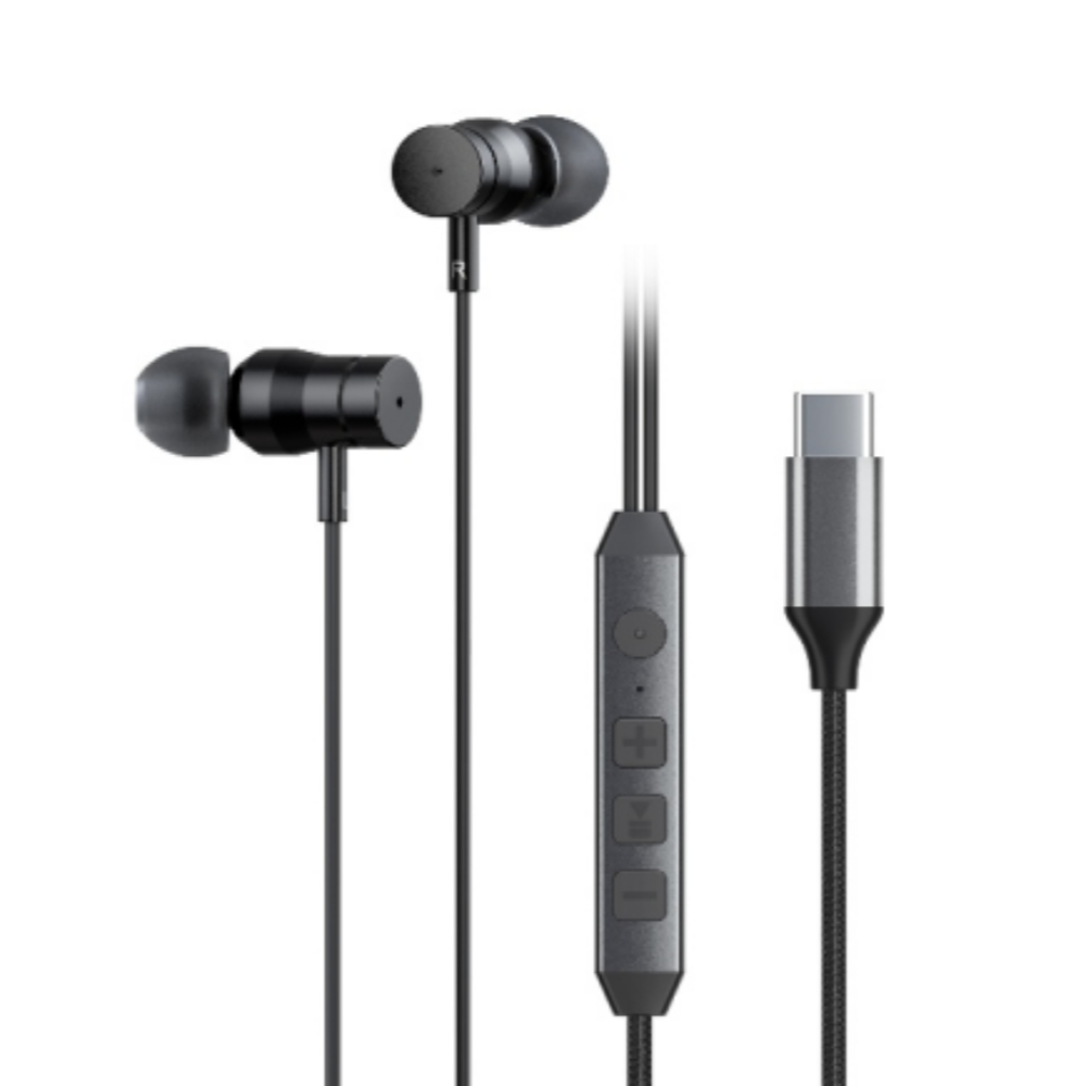 Hi-Unit ハイユニット HSE-A2000NC-BK USB-C対応 有線イヤホン イヤフォン カナル型