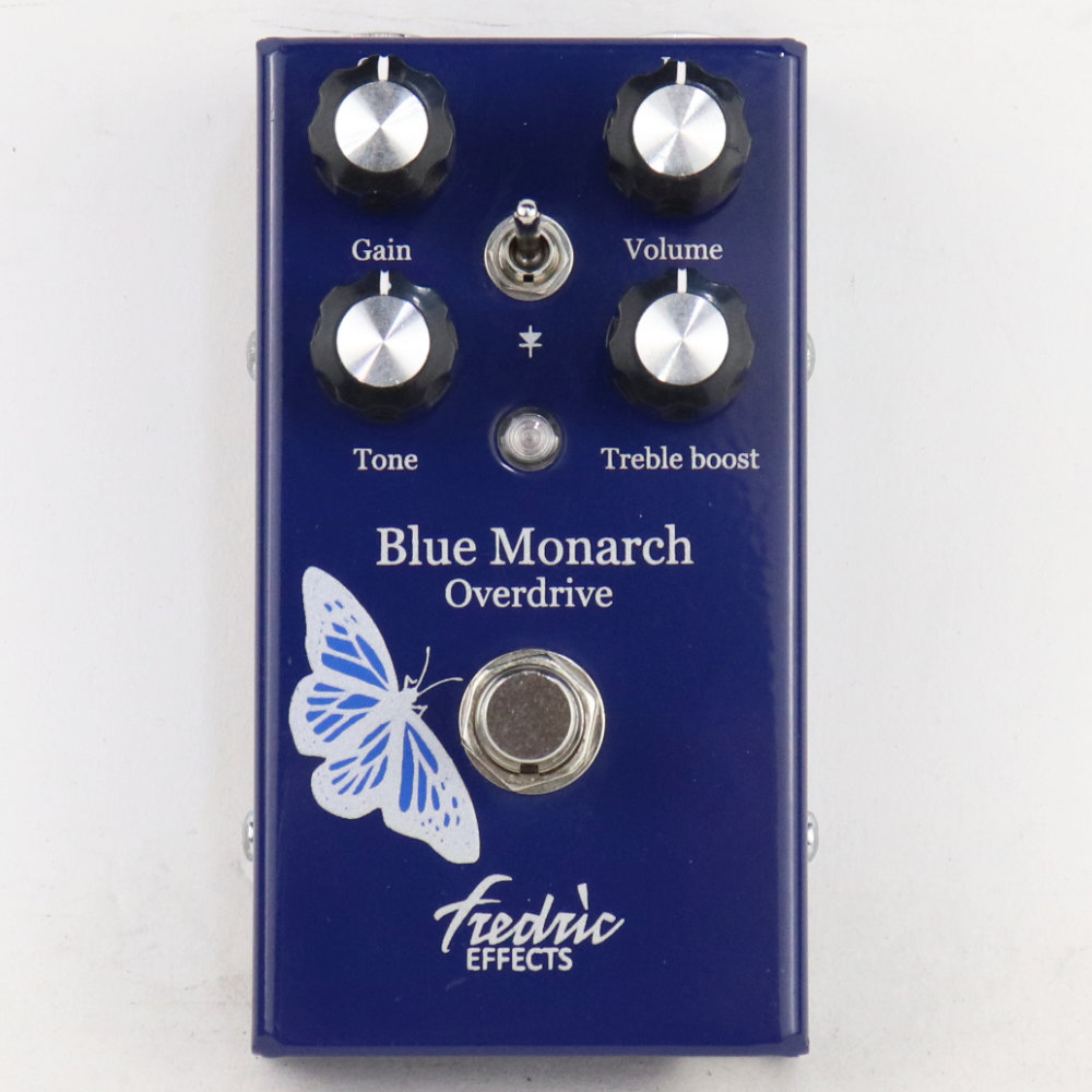 【中古】 Fredric Effects Blue Monarch オーバードライブ ギターエフェクター 正面
