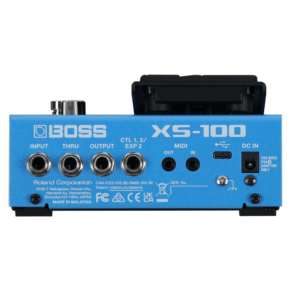 BOSS ボス XS-100 Poly Shifter with Pedal ギターエフェクター ピッチシフター ペダル付き バックパネル