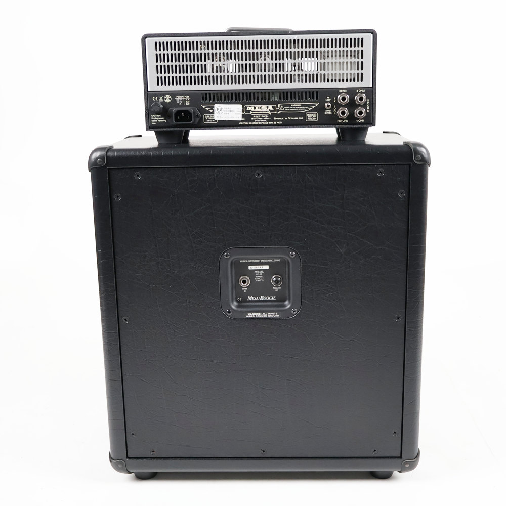 【中古】 ギターアンプヘッド 真空管アンプ MESA BOOGIE Mini Rectifier Twenty-Five 専用スピーカーキャビネット付属 裏面