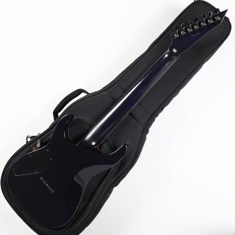 【中古】 7弦エレキギター ESP E-II SERIES M-II 7NT HS Purple Natural Fade Buckeye Burl Maple Top HIPSHOT FIXED ブリッジ搭載 2021年製 ボディバック画像 