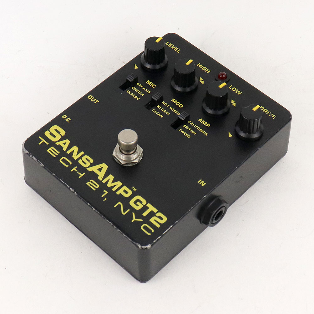 【中古】 TECH21 SansAmp GT2 アンプシミュレーター ギターエフェクター 全体