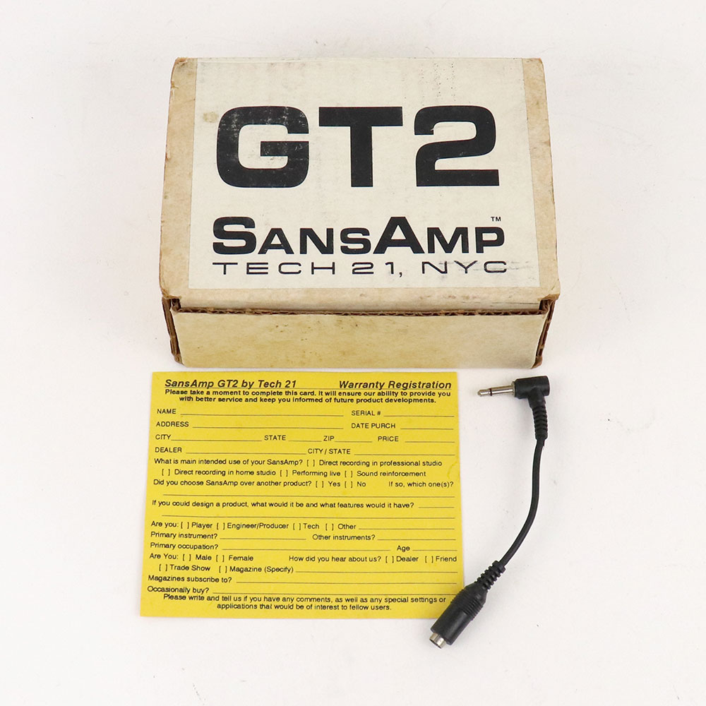 【中古】 TECH21 SansAmp GT2 アンプシミュレーター ギターエフェクター 付属品