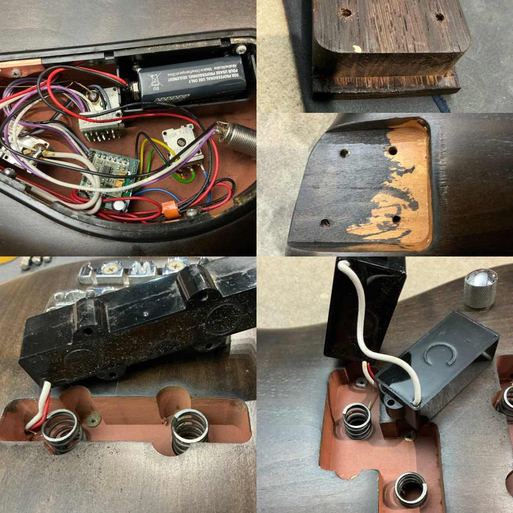 【中古】WARWICK ワーウィック Streamer LX 4st Nivrana Black Transparent Satin 1997年製 エレキベース 内部